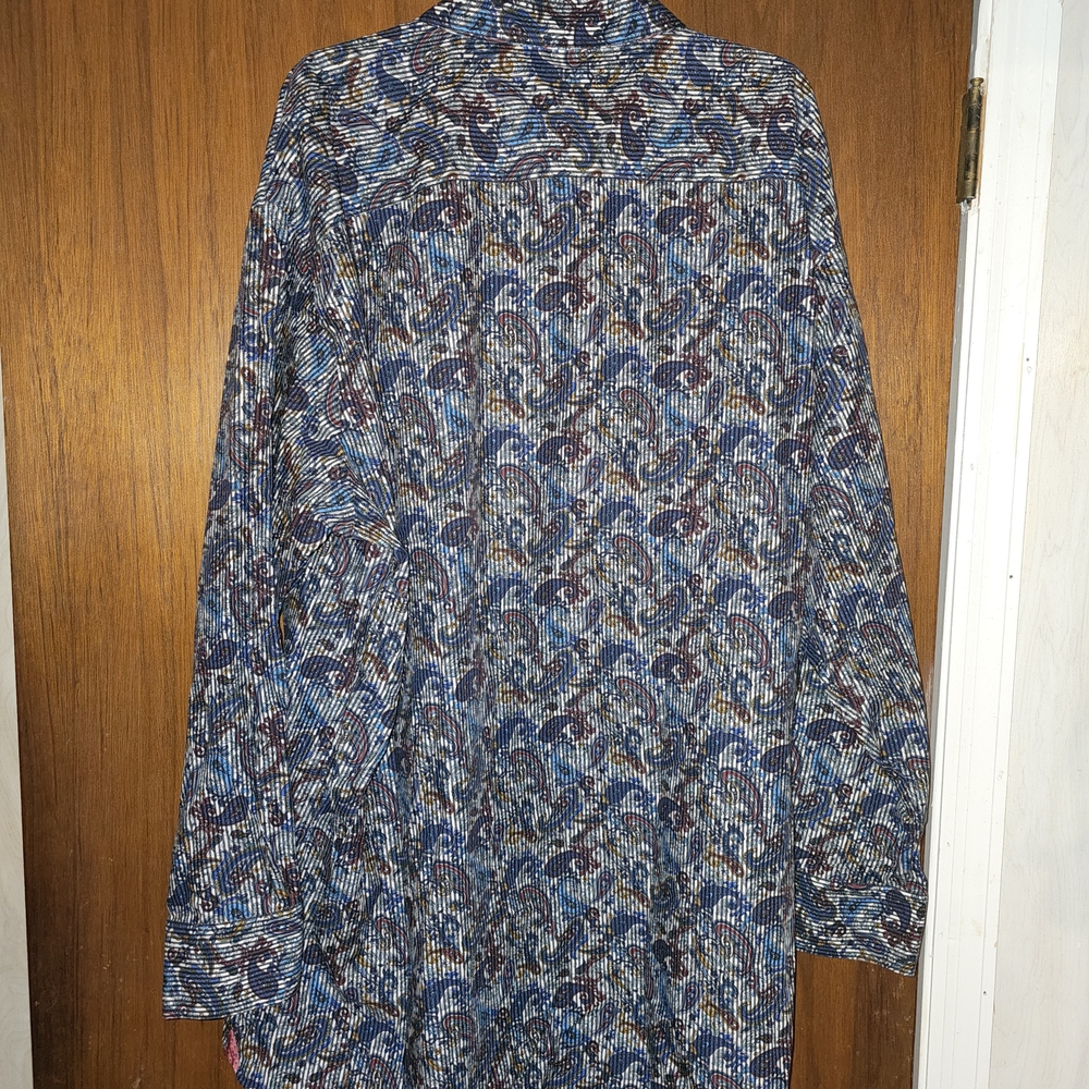 Women's Blue Patterned Jacket - Picture 3 of 3